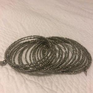 Stella & Dot silver wrap bracelet